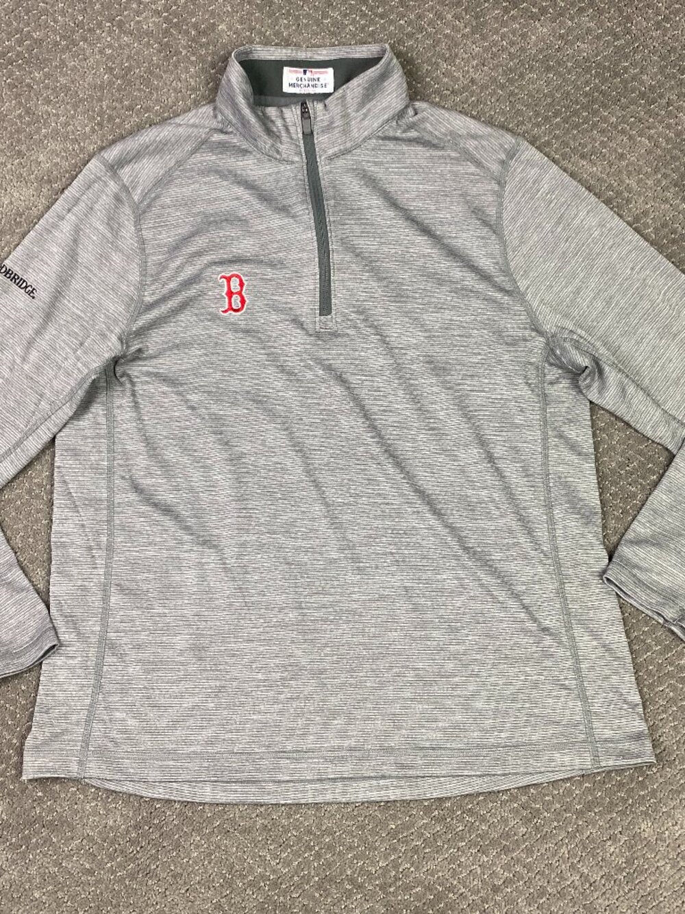 Vineyard Vines Performance Sankaty 1/4 Zip Mens Large Fits Medium Boston Red Sox
